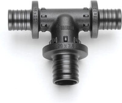 Rehau Rautitan T stuk PX aftakking geëpandeerd 25x32x25mm