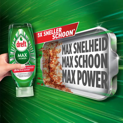 Dreft - Max Power Afwasmiddel Hygiëne - 8 x 730 ml - Voordeelverpakking