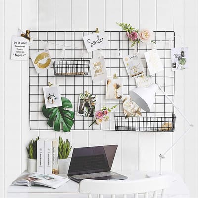 Unyqoos ® Veelzijdige Decoratieve Wandroosters voor Creatieve Fotodisplays en Organisatie, 65 x 45 cm, Set van 2