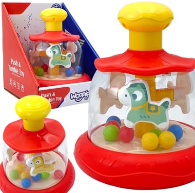 Woopie Baby Kleurrijke Paarden Rode Tol Carrousel