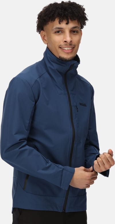 De Regatta Overmoore Fleece Met Volledige Rits - Heren - Stretch - Geborsteld - Donkerblauw