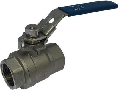660 - G1-1/2'' 2-Weg Kogelkraan Volle Doorlaat RVS F/F - 660S112