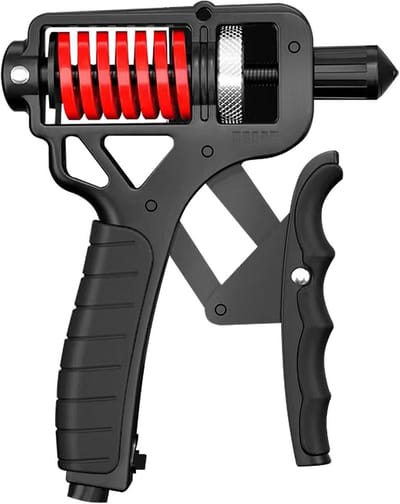Gripkrachttrainer - Handtrainer Versterker - Onderarm Training - Instelbare Weerstand - 5-165 kg - Zwart