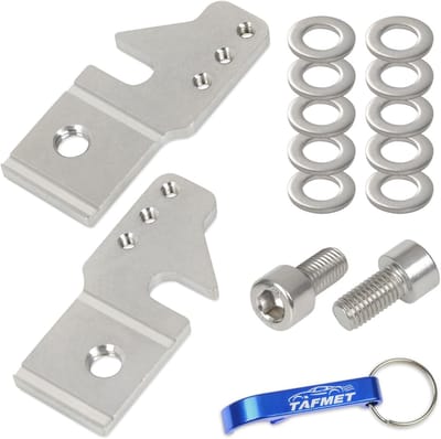 Ondersteuning Zijwielen - Adapter Set - Kinderfiets Leren - Anti-Rotatie Ontwerp - 10x10x5 cm - Zilver