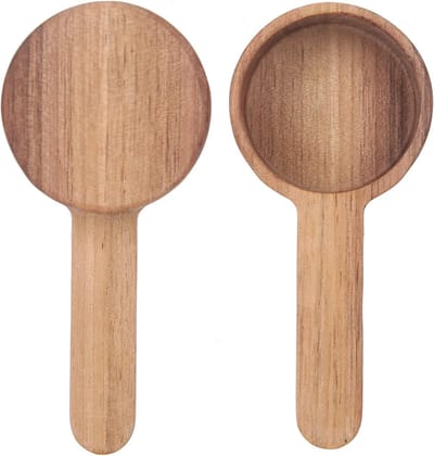 Houten Theelepel voor Keuken - Verstelbare Maatlepel met Korte Handgreep - Perfect voor Koffie en Thee (8g)