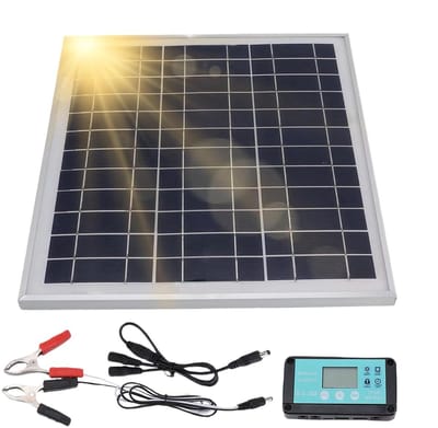 Zonne Energie Kit - Draagbare Lader - Batterij Opladen - Waterdichte Controller - 100W Paneel - Zwart