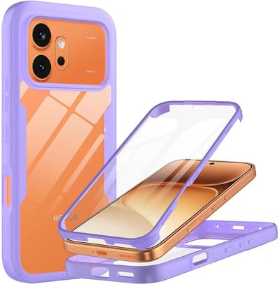Hoesje geschikt voor HONOR 600/600 Pro - Techsuit ColorVerse 360 Case met Screenprotector - Paars