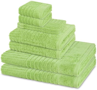 Ross Sonstiges 2 X washandjes 2 X gasten- 2 X douche- 2 X handdoek - in set 8 pack Carre