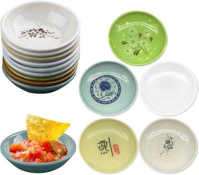 Allecto Plus - Set van 15 mini-snoepkommen voor sushi, sojasaus en snacks