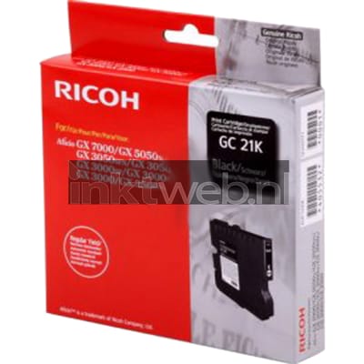Ricoh GC-21K gelcartridge zwart (origineel)