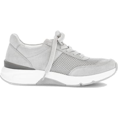 Gabor rollingsoft sensitive 86.897.40 - dames rollende wandelsneaker - Grijs - maat 35.5 (EU) 3 (UK)