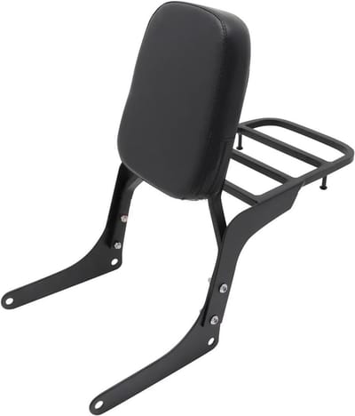 Motorfiets Rugleuning - Passagierskussen Bagagedrager - Comfortabel Reizen - Stalen Frame Spons Vulling - 1 x 1 x 1 cm