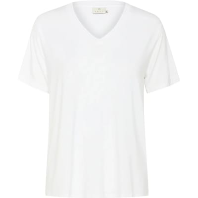 Dames-T-shirt met V-hals KAFFE Frida