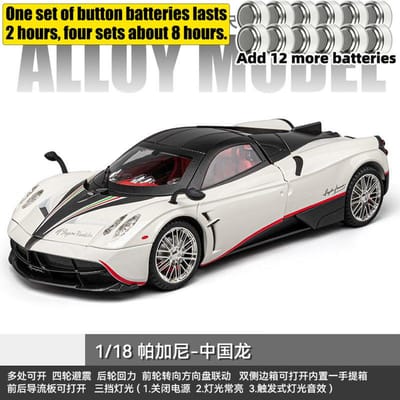 1:18 Pagani Huayra Roadster Italiaanse Luxe Hypercar Legering Metaal Diecast Modelauto Huisdecoratie En Computer Bureau Ornaments