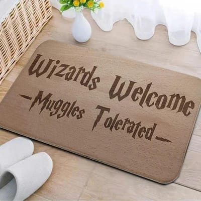 Welkom Deurmat Badkamergebied Antislip Absorberend Tapijt Tovenaar Muggle Hal Decor Tapijt Huisdecor Entree Deurmat 40x60cm