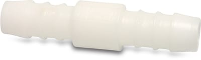 Deltafix verbindingspijpje nylon wit 6 mm 1 st.