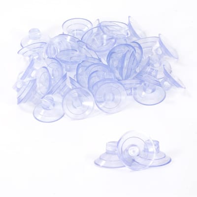 Dailygoods- Zuignap 30 mm - Transparante Zuignap - Zuignap voor Decoratie - Zuignap voor Feest - Set van 50 Stuks - Geschikt voor Kerst en Halloween - Zuignaphouder
