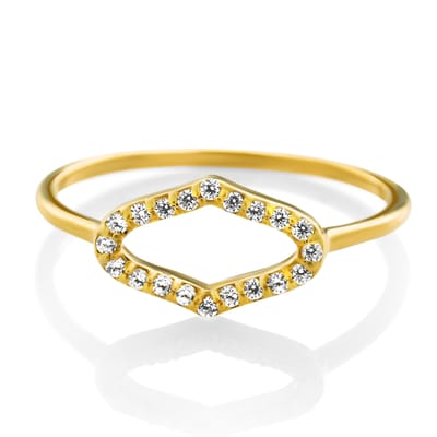 Orphelia 'Normandië' Dames 925 Sterling Zilveren Ring - Goud ZR-7574/G