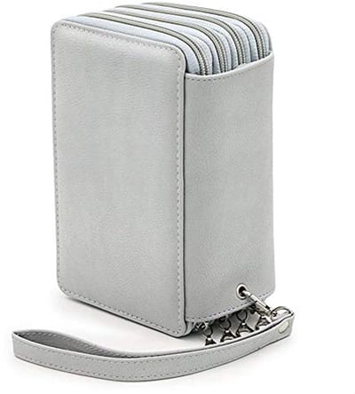 72 slots Pouch Pennenmapje van PU-leer - Multifunctionele etui voor potloden, make-up en schoolaccessoires