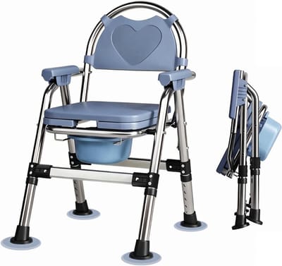 SVN® Toiletstoel - Toilet Seat Riser - Lichtblauw - ‎ 82cm x 58cm x 20cm
