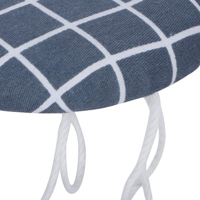 Mini Strijkplank - Opvouwbare Strijktafel - Reizen en Kleine Ruimtes - Antislip Voetjes - 27x10x3 cm - Donkerblauw Ruitje