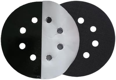 Schuurschijven Klittenband - Polijstschijven Steunschijven - Schuren Polijsten - Zelfklevende Dubbelzijdige Pads - 125 mm 8 Gaten - Zwart