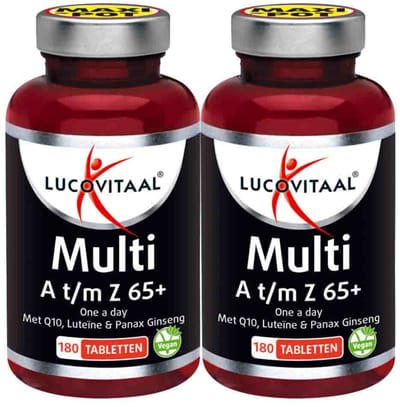 Lucovitaal Multi A-Z 65+ - 2 x 180 tabletten - Voordeelverpakking