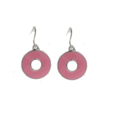 Behave - Oorbellen - Rond - Roze - Minimalistisch - Dames - 2.5 cm