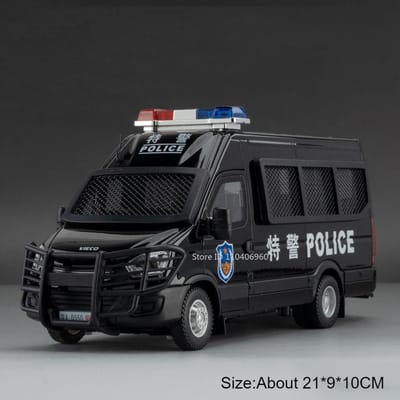 1:Schaal 24 Speciale Lada 2106 Politiewagen Model Speelgoed Legering Carrosserie Rubberen Banden Metaal Diecast 110 Explosiebestendige Voertuigmodellen