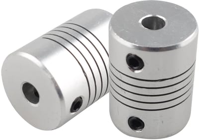 Allecto - Flexibele Koppelingen - Koppelingen voor Stappenmotor - Ideaal voor 3D Printers - 5mm - CNC Machines - Set van 2 - Geschikt voor NEMA - 3..