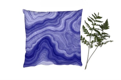 Sierkussens - Kussentjes Woonkamer - 40x40 cm - Agaat steen - Marmer - Abstract - Kristallen