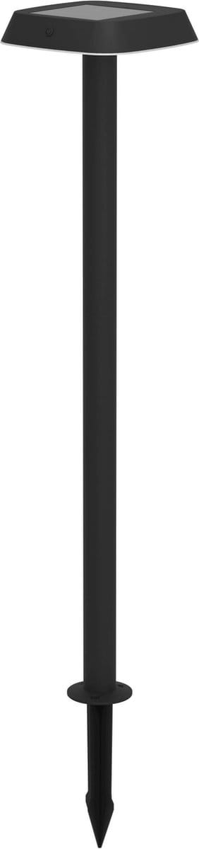 EGLO Dreoli Solar Priklamp - Staande lamp Buiten - zonne-energie - LED - 103,5 cm - Zwart/Wit