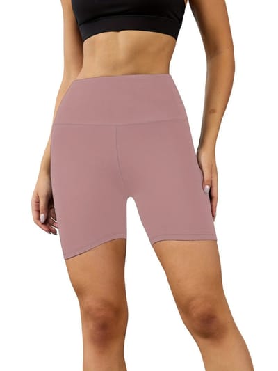 Livano Biker Short Dames - Korte Legging - Lange Onderbroek - Bikershort - Met Pijpjes - Roze - Maat XS
