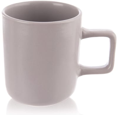 Mok Keramiek Grijs 380 ml - Koffiemok - Theebeker - Koffie - Beker