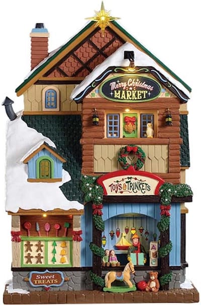 Lemax - 'Merry Christmas Market' - Verlicht figuur - Exclusief adapter (werkt ook op batterijen)