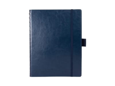 Multo Hannibal Notitieboek A5 - 55 Vel - 120 g/m² - Roomwit Papier - Kunstleer - Blauw MU-203002