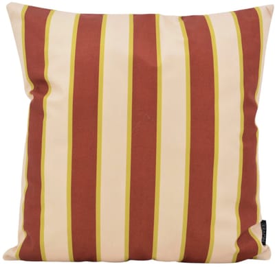 Riviera Stripe Crème/Roest Kussenhoes | 45 x 45 cm | Katoen/Polyester