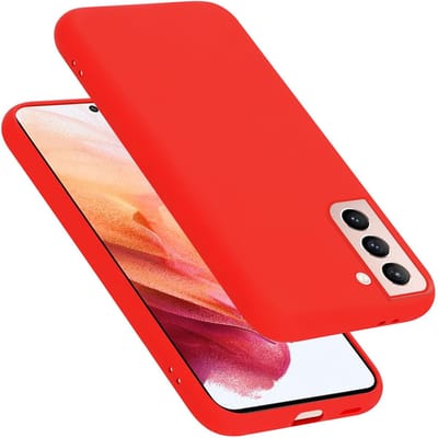 Cadorabo Hoesje geschikt voor Samsung Galaxy S21 5G in LIQUID ROOD - Beschermhoes gemaakt van flexibel TPU silicone Case Cover
