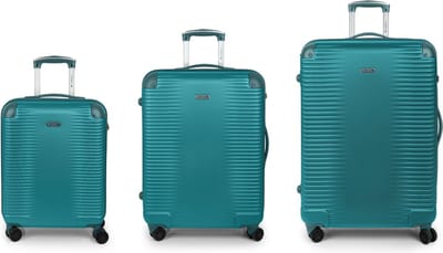 Gabol Balance XP 4 wielen Kofferset 3-delig met uitbreidingsplooi - Harde bagage - TSA slot - türkis