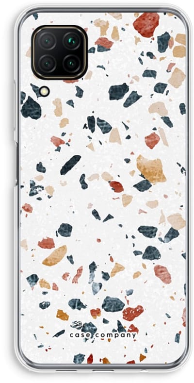 Case Company® - Hoesje geschikt voor Huawei P40 Lite hoesje - Terrazzo N°4 - Soft Cover Telefoonhoesje - Bescherming aan alle Kanten en Schermrand