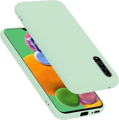 Cadorabo Hoesje geschikt voor Samsung Galaxy A90 5G in LIQUID LICHT GROEN - Beschermhoes gemaakt van flexibel TPU silicone Case Cover