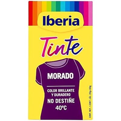 Teinture pour vêtements - Iberia - Couleurs vives - Utilisable à la main ou en machine - Fixation maximale