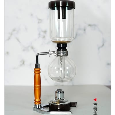 Cafetière à Siphon 3/5 Tasses Pots Bouilloire à Café Haute Qualité Ensemble d'Accessoires à Café Outils de Barista Cafetière W283WW-