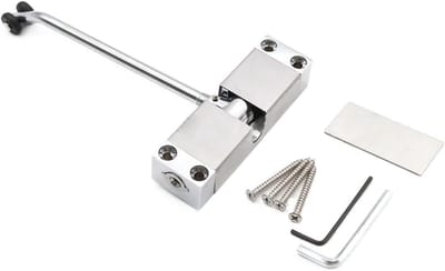 Automatische Deurdranger - Veerdeurdranger Deur Device - Veilig Deuren Sluiten - Verstelbare Sluitkracht - Tot 40KG - Zilver Zwart Goud