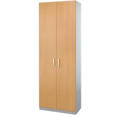 Schäfer Shop  Genius Vleugeldeurkast TETRIS SOLID, stalen romp, 5 ordnerhoogten, b 800 mm, afsluitbaar, beuken/blank aluminium