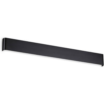 IDEAL LUX LED wandlamp Delta zwart, breedte 83 cm, 3.000 K