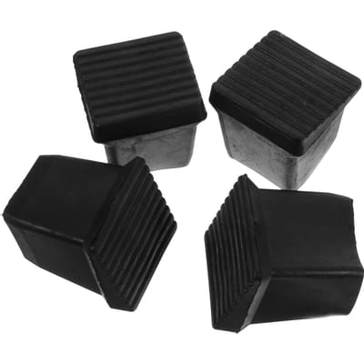 4 Stuks Laddervoetkap Voeten Beschermen Beenbeschermer Covers Beschermers Ladder Mat Antislip Pads Bumper Verlengstuk zwart