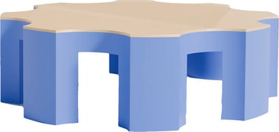 Fiastra Caleria taartplateau - taartstandaard - blauw - 30 x 30 cm