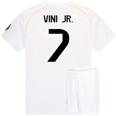 Ronaldo Real Madrid Voetbaltenue - 2025-2026 - Voetbal Tenue Kinderen - Shirt en Broekje - Jongens en Meisjes -- Maat 116