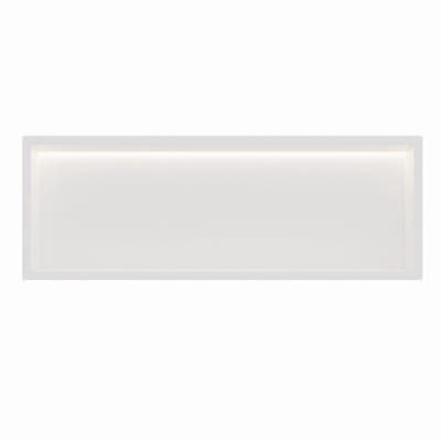 Mat wit RVS Inbouwnis 30x90x7cm met RGB verlichting